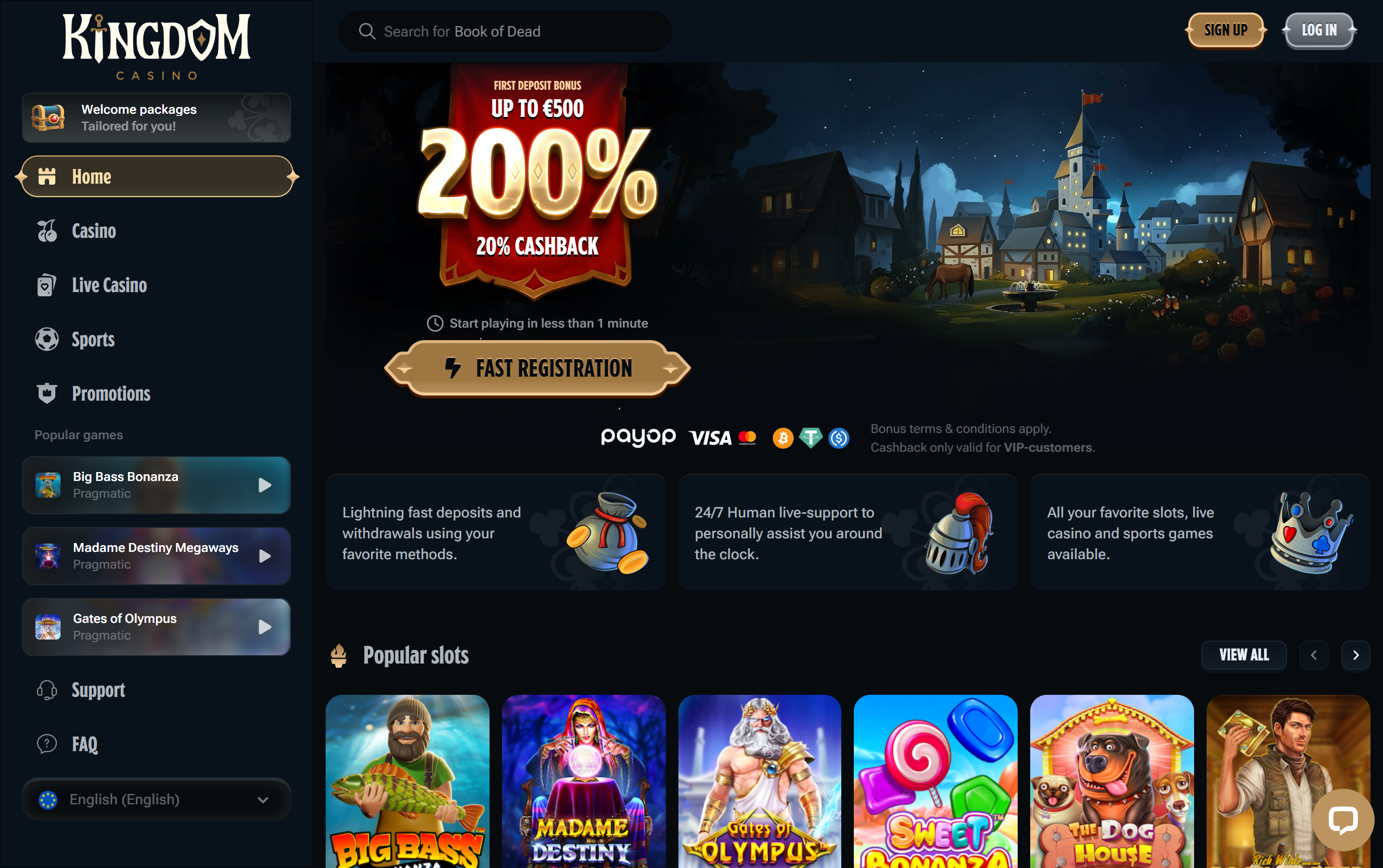 Kingdom Casino Desktop screenshot